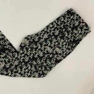 Sweaty Betty - Zero Gravity Leggings, size S, Green Beige Black Logo Pattern